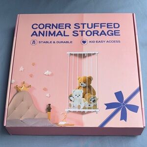 Black Corner Stuffed Animal Storage
